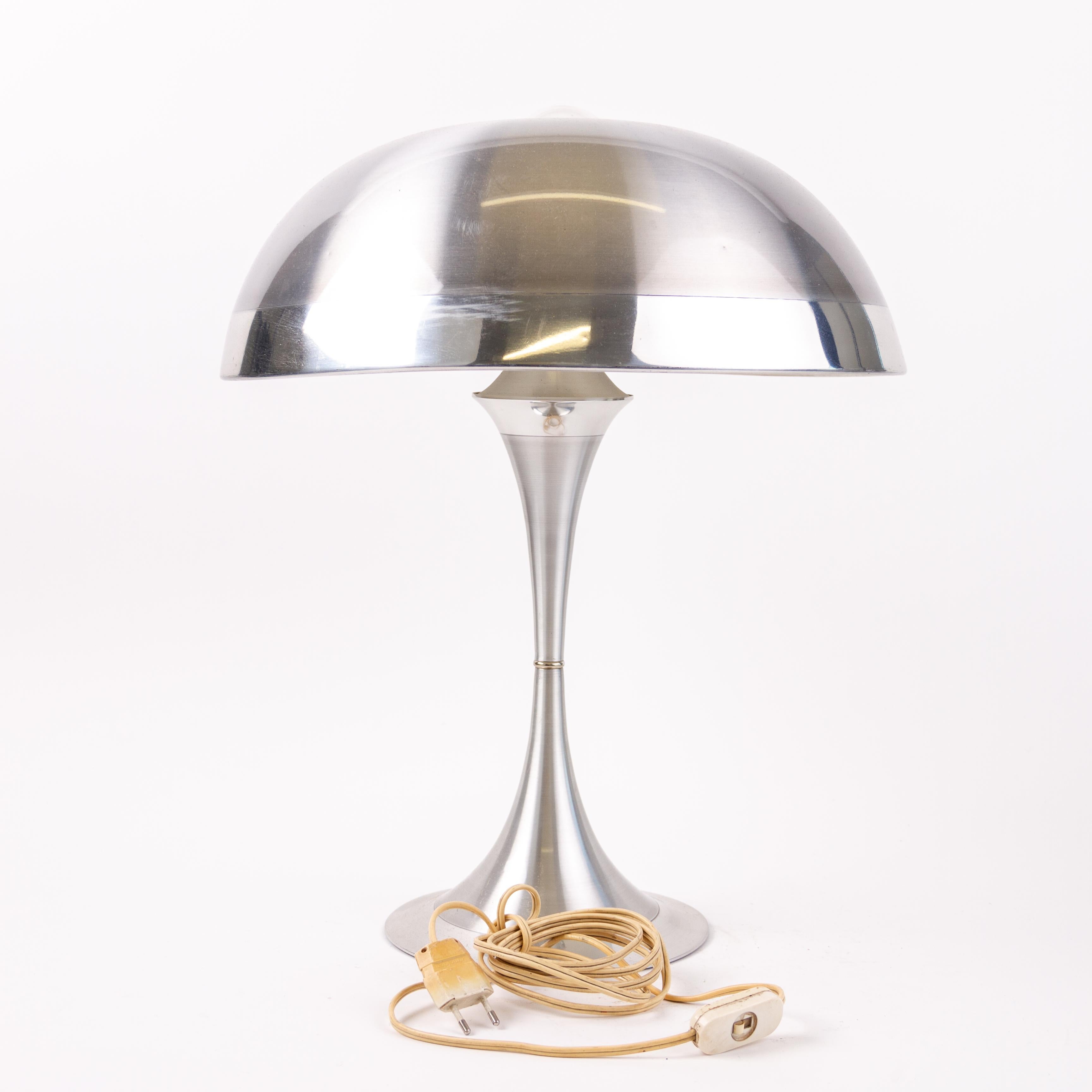 20th Century Louis Christiaan Kalff Ultra Modernist Chrome Table Lamp 1960s For Sale