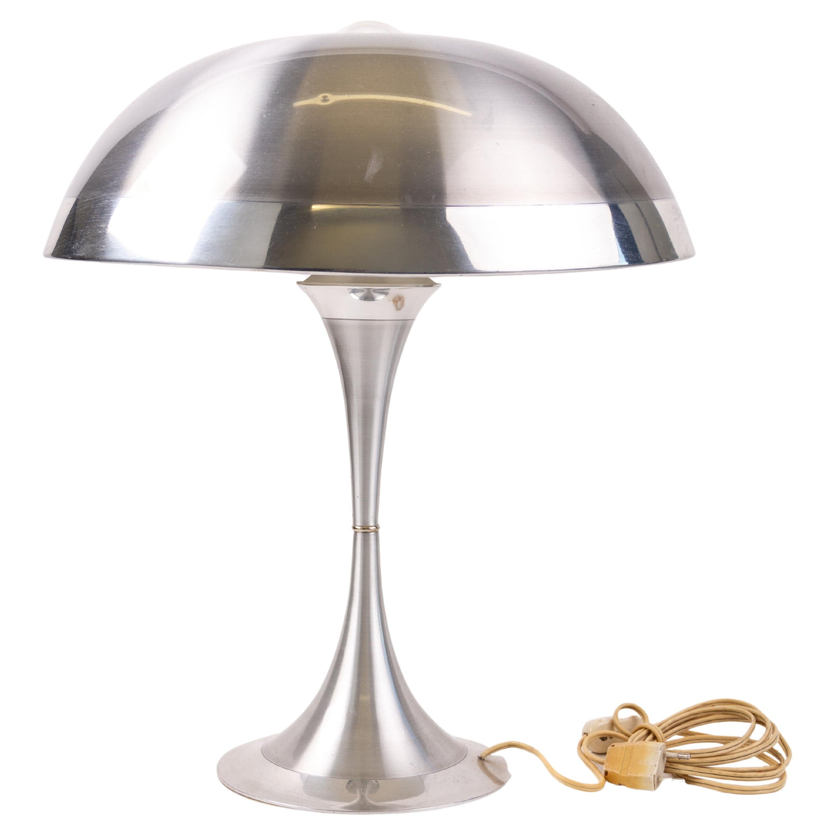Louis Christiaan Kalff Lámpara de mesa ultra modernista cromada Años 60