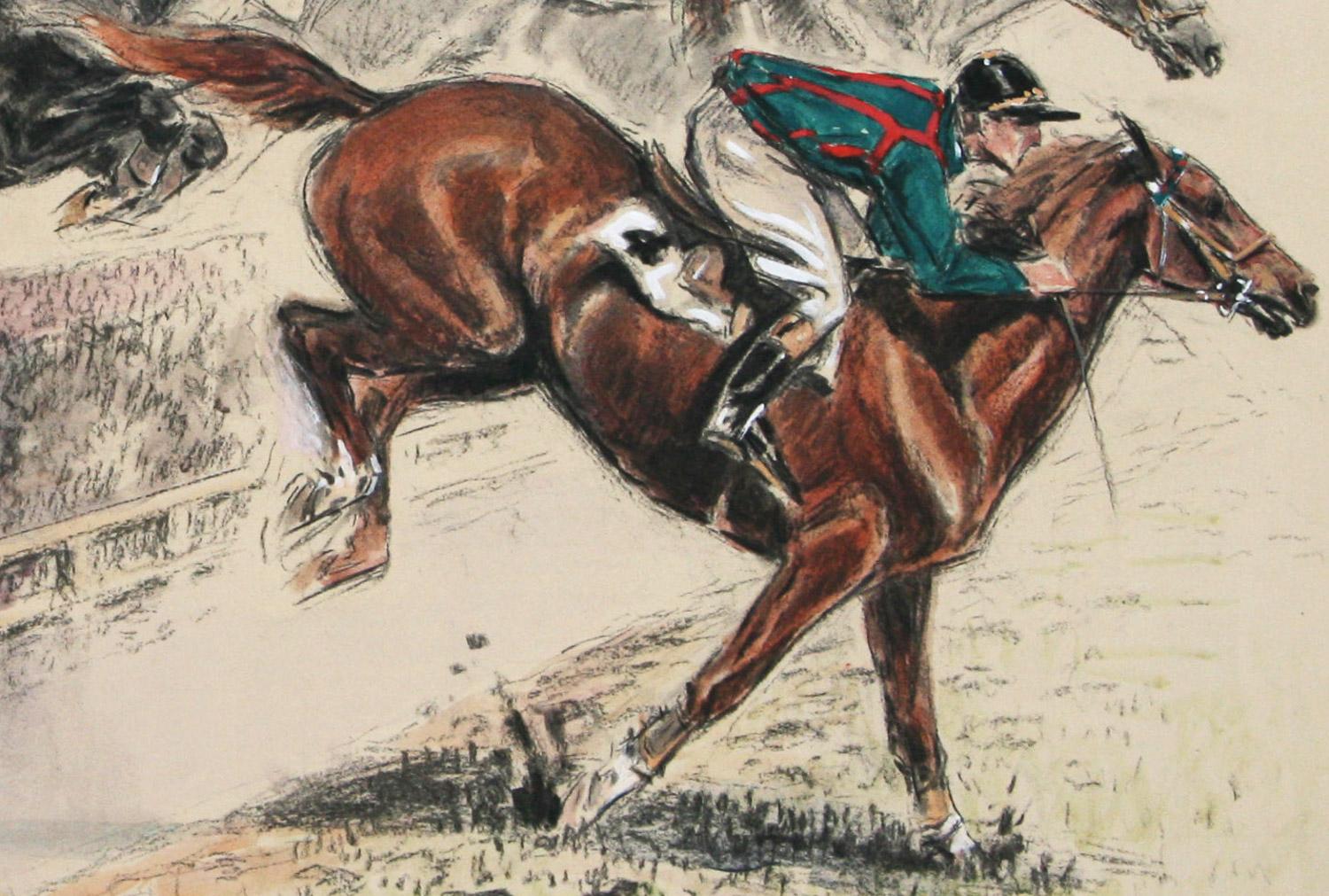 Saut de la Ravine acuarela original de Louis Claude 1928 en venta 3