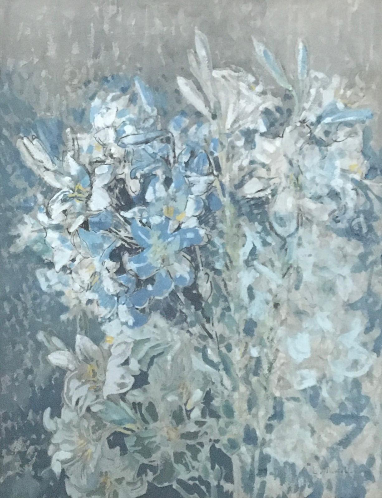 Louis-Claude Paviot Still-Life Painting - Crazy flowers