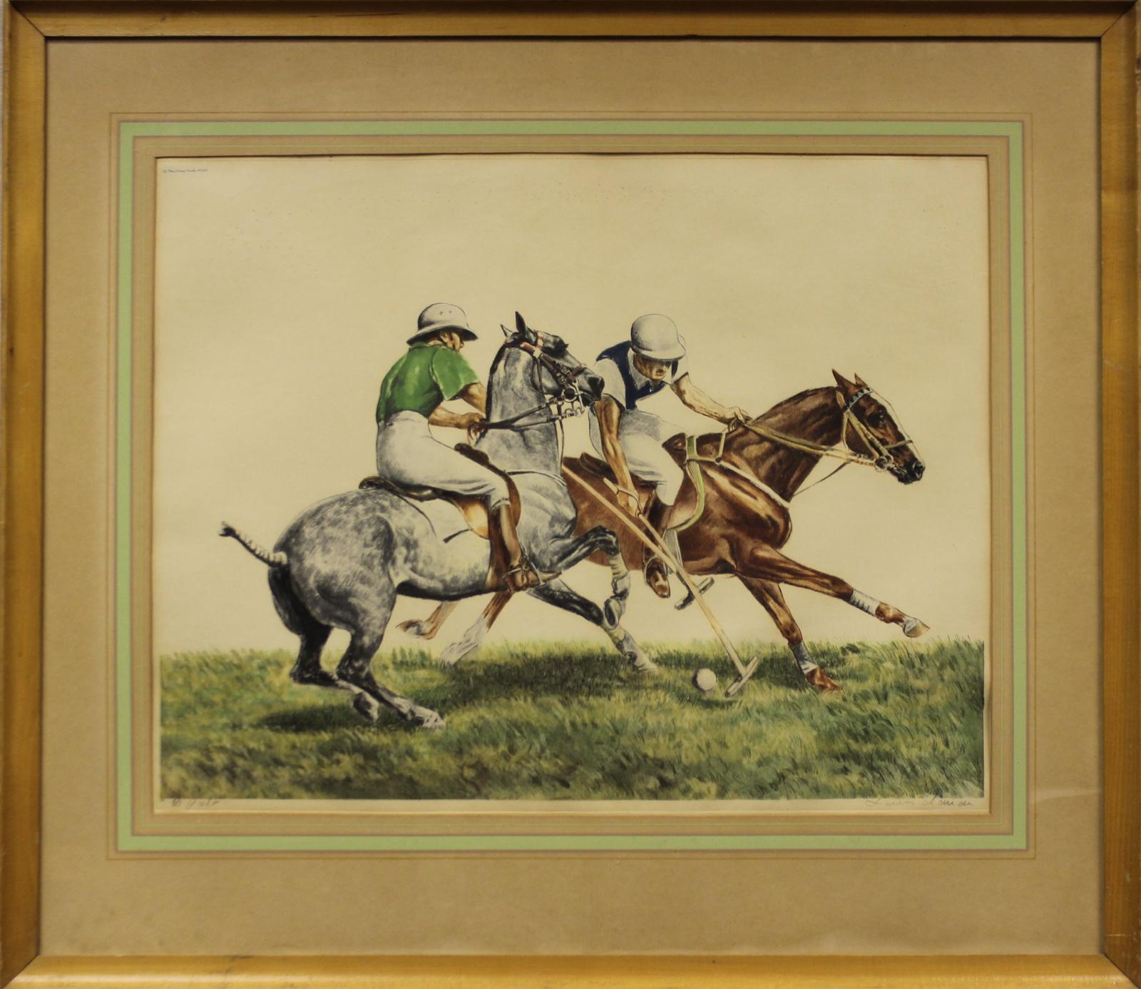 French Polo II - Print by Louis Claude