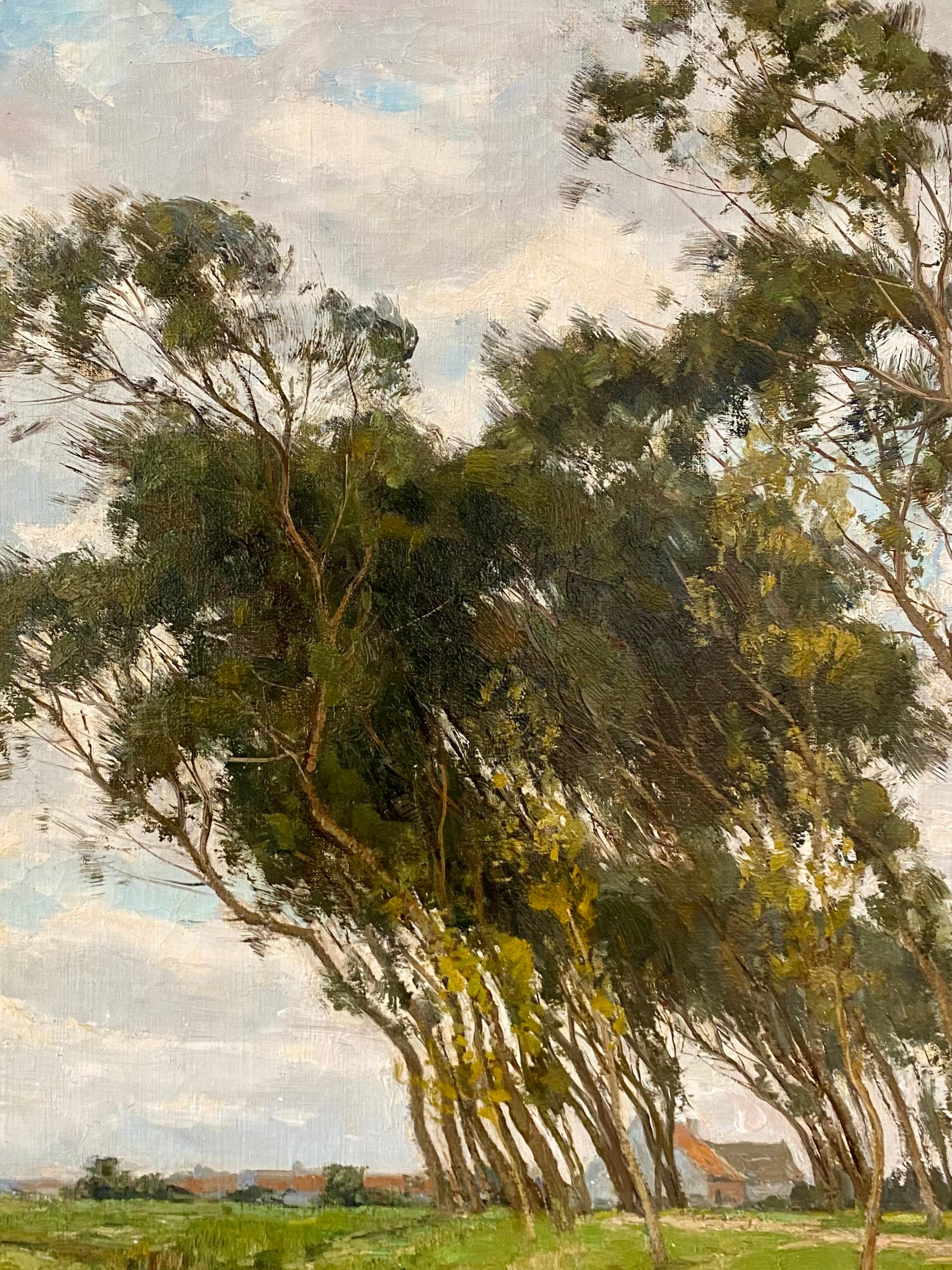 « Au-delà du chemin, Oudenburgr par Clesse Louis  (1889 - Bruxelles - 1961) en vente 5