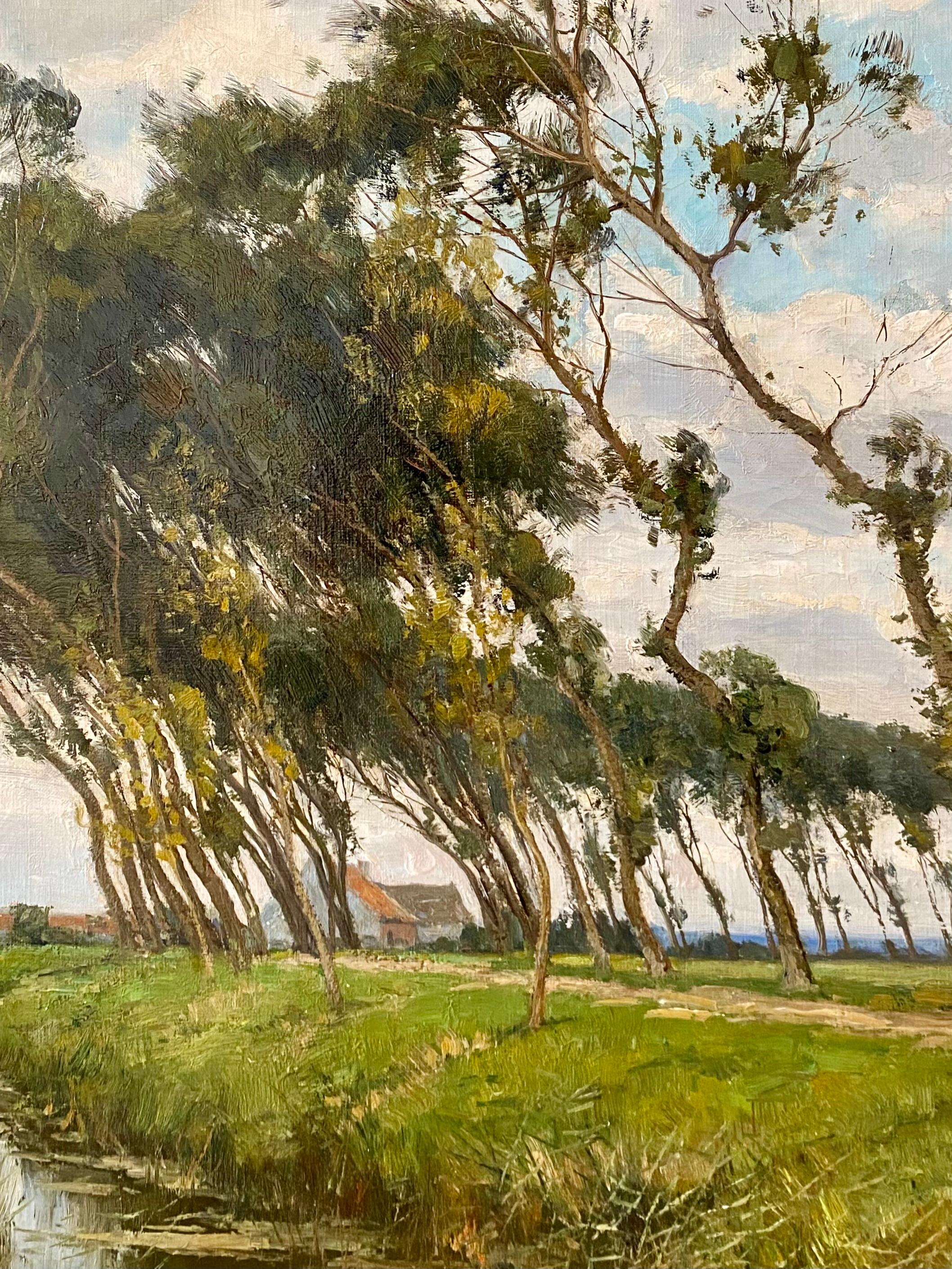 « Au-delà du chemin, Oudenburgr par Clesse Louis  (1889 - Bruxelles - 1961) en vente 9