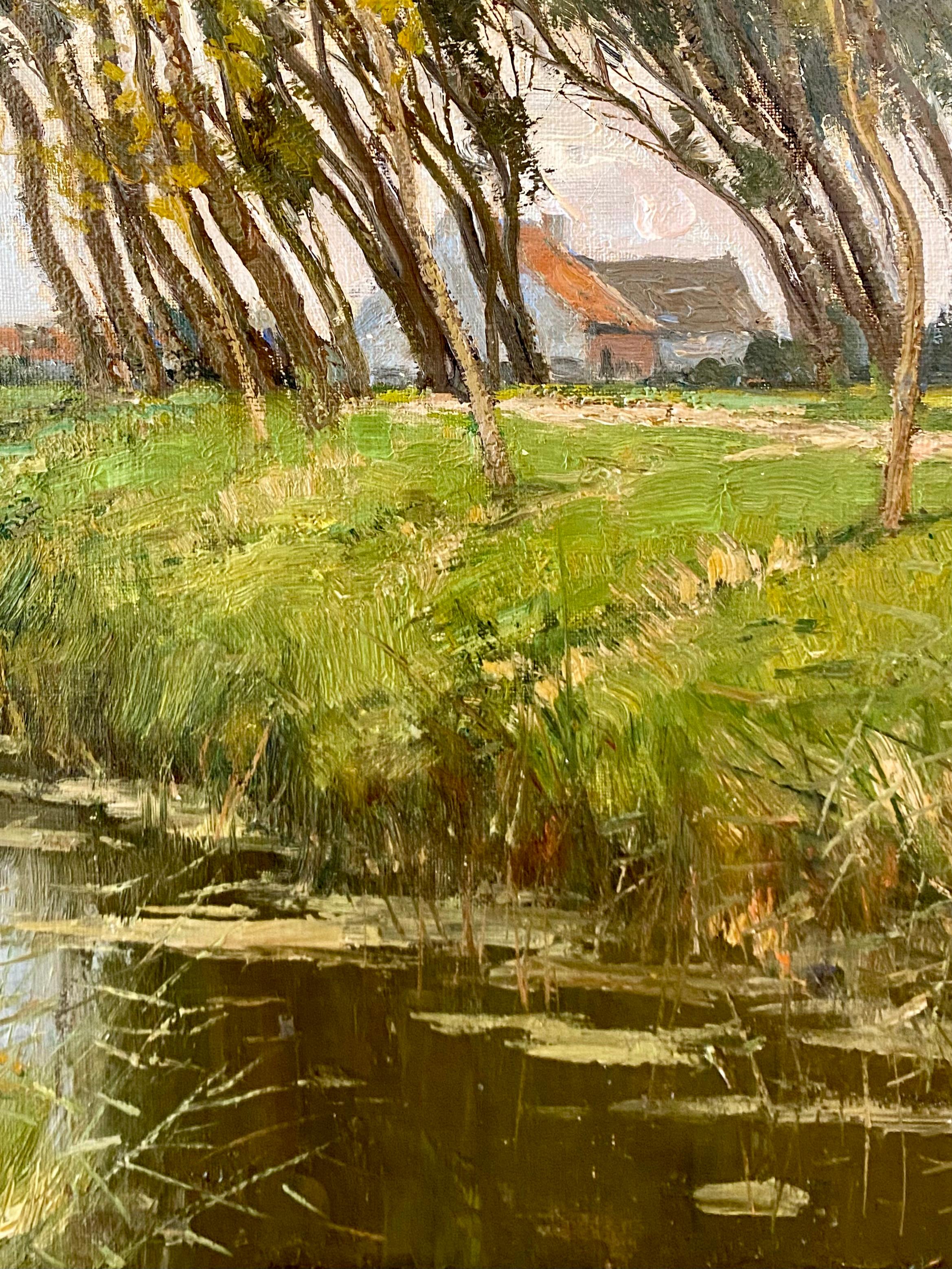 « Au-delà du chemin, Oudenburgr par Clesse Louis  (1889 - Bruxelles - 1961) en vente 1