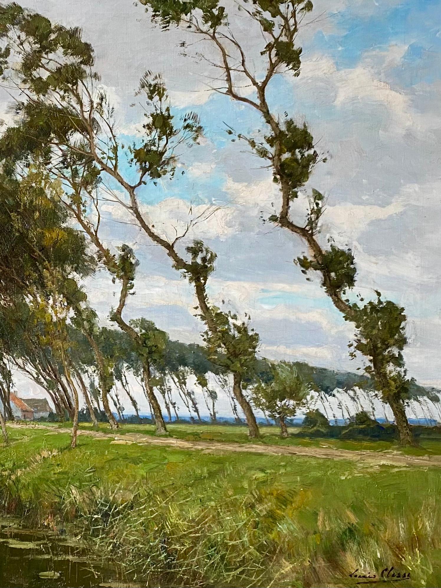 « Au-delà du chemin, Oudenburgr par Clesse Louis  (1889 - Bruxelles - 1961) en vente 2