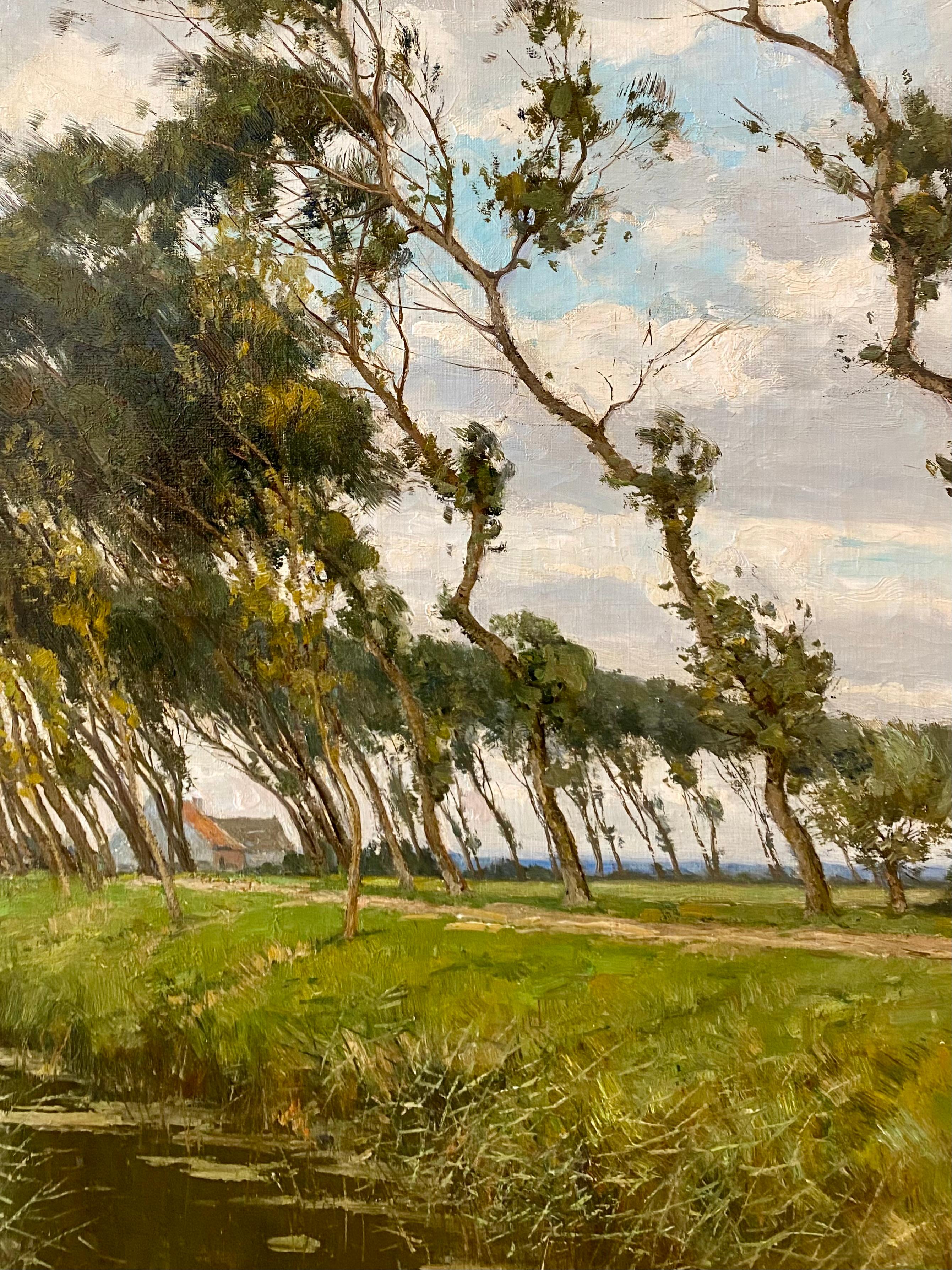 « Au-delà du chemin, Oudenburgr par Clesse Louis  (1889 - Bruxelles - 1961) en vente 3