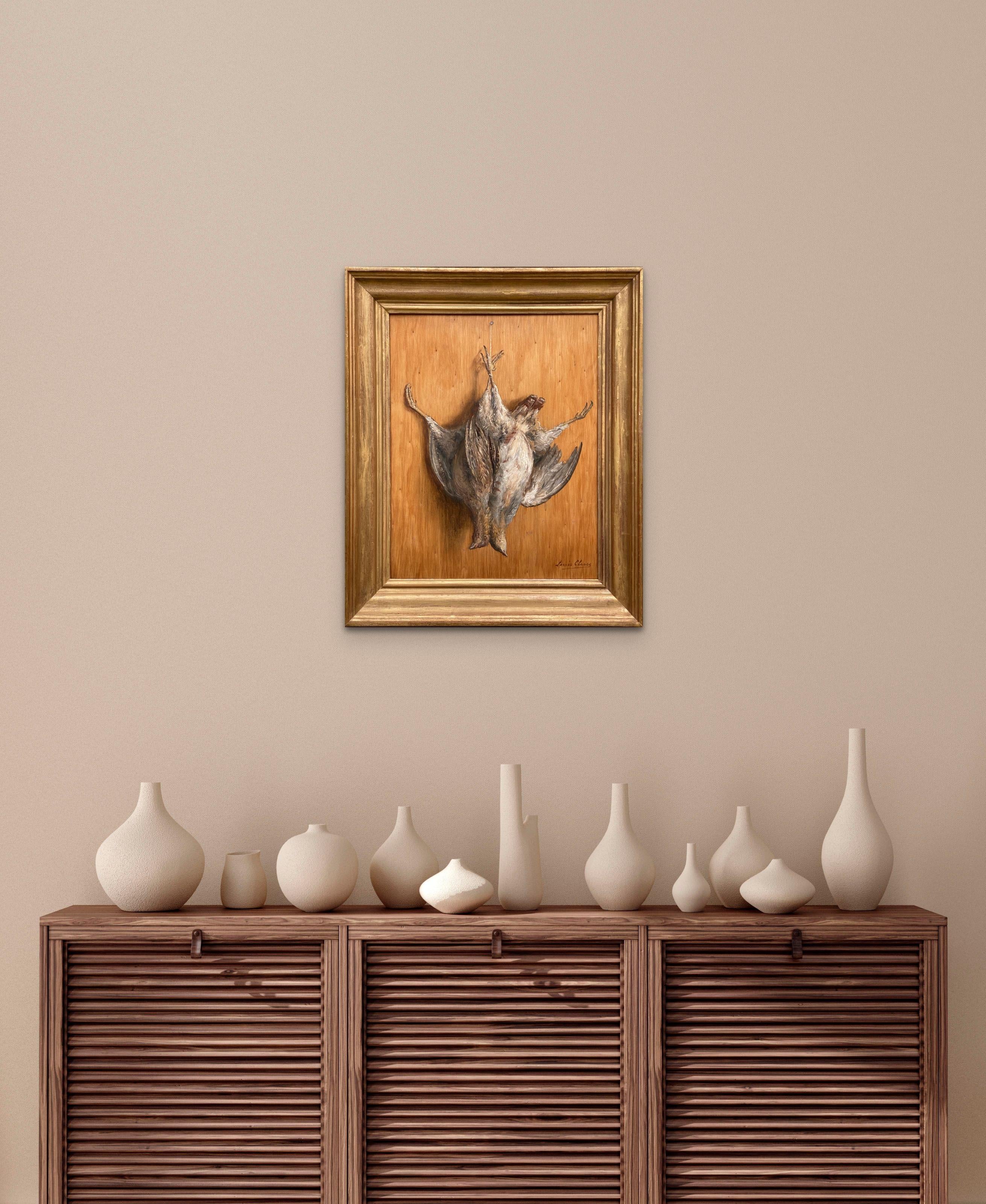 Trompe L’Oeil with a Two Partridges, Louis Clesse, Brussels 1889 – 1961, Belgian For Sale 2