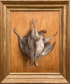 Trompe L’Oeil with a Two Partridges, Louis Clesse, Brussels 1889 – 1961, Belgian