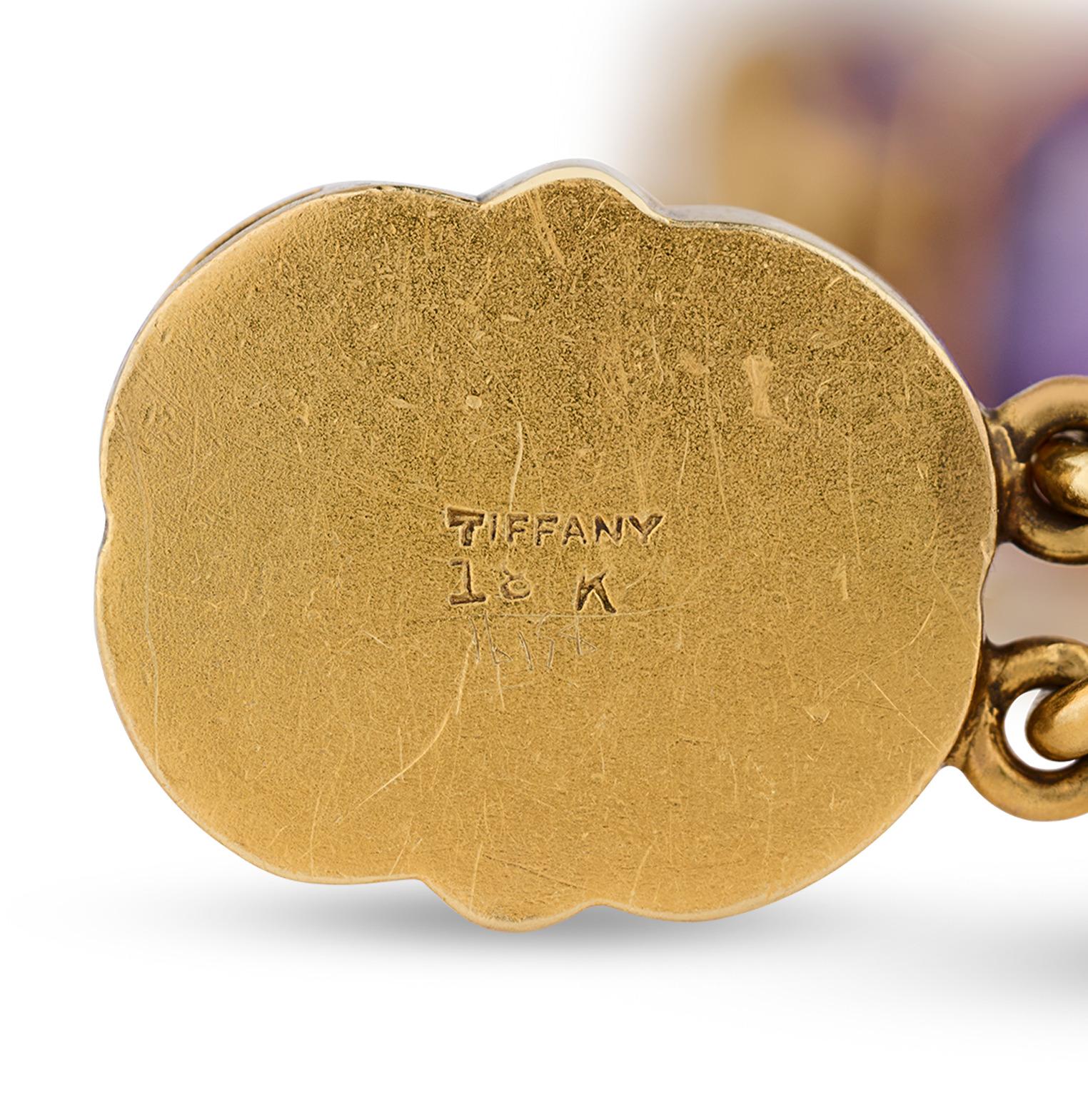 Art Nouveau Bracciale di ametista Louis Comfort Tiffany, 25,50 Carati in vendita