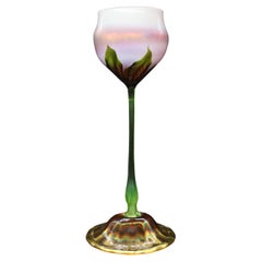 Louis Comfort Tiffany Kunstglas Vase in Blumenform