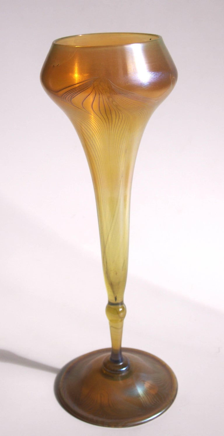 Louis Comfort Tiffany Art Nouveau Floriform Favrile Vase At 1stdibs