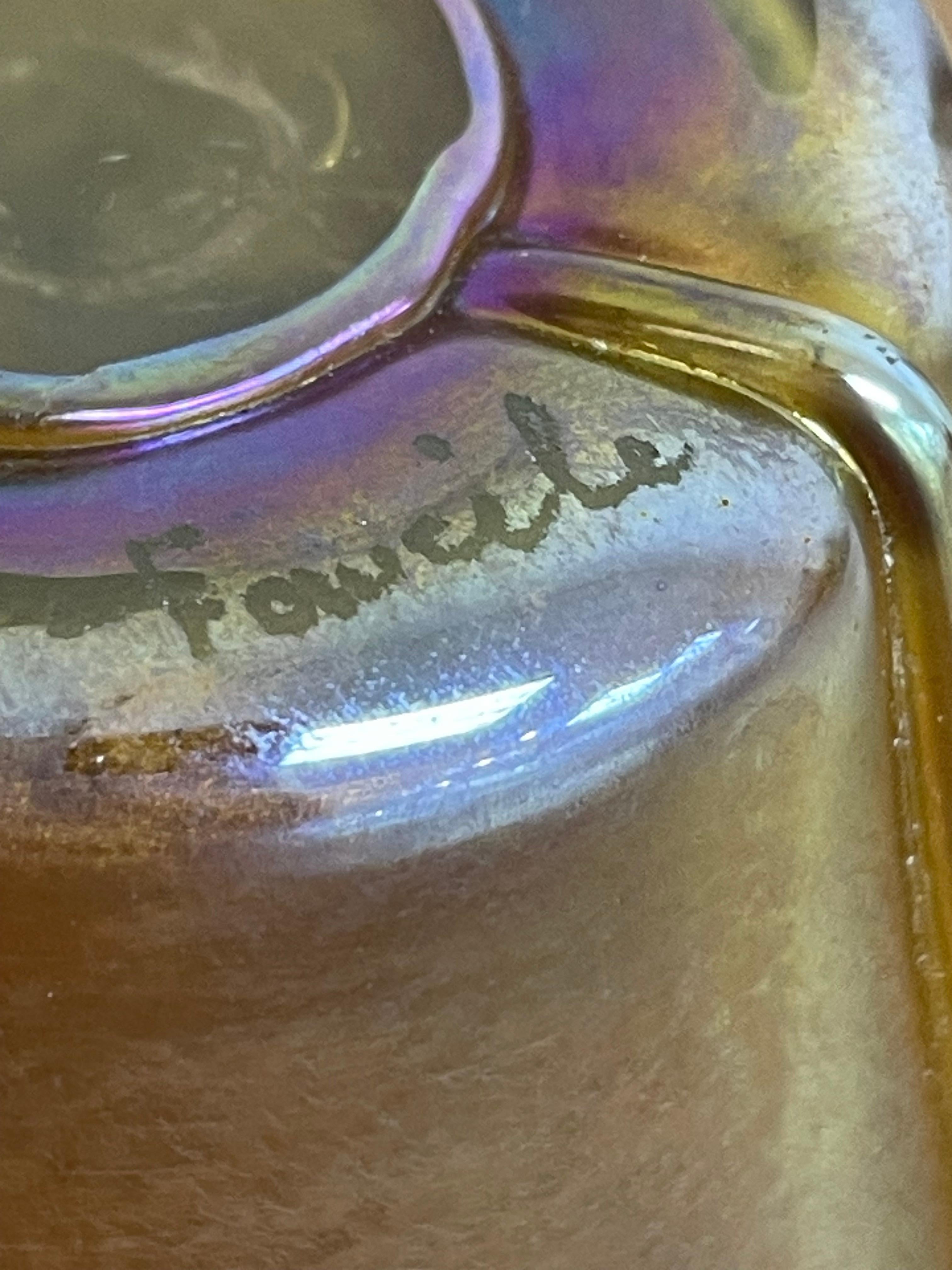 Louis Comfort Tiffany, Jugendstil-Vase aus schillerndem Favrile-Kunstglas, Louis Comfort im Angebot 2