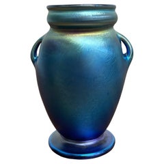 Louis Comfort Tiffany, Art Nouveau Iridescent Favrile Art Glass Vase