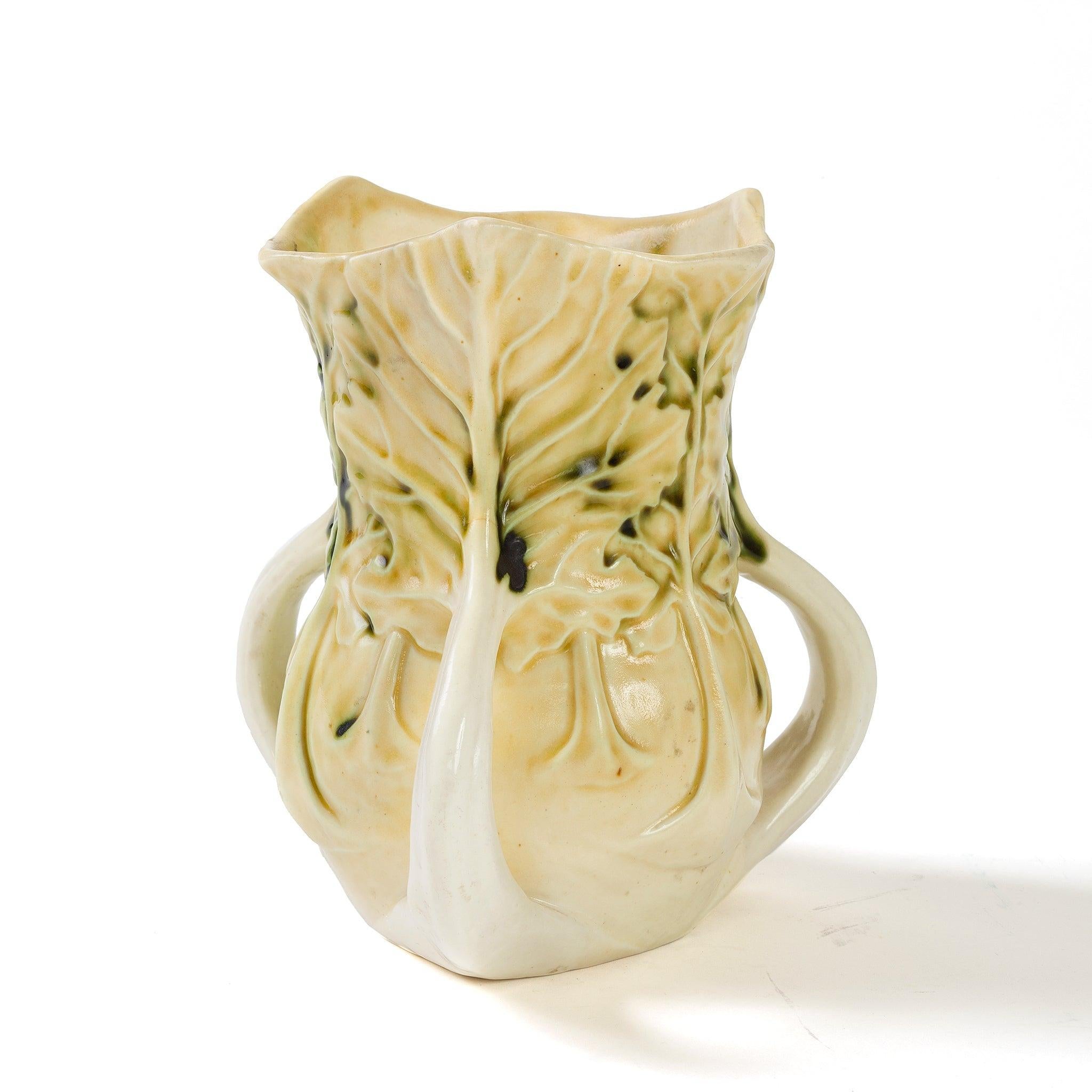 Art nouveau Vase « Cabbage Leaf » de Louis Comfort Tiffany en vente