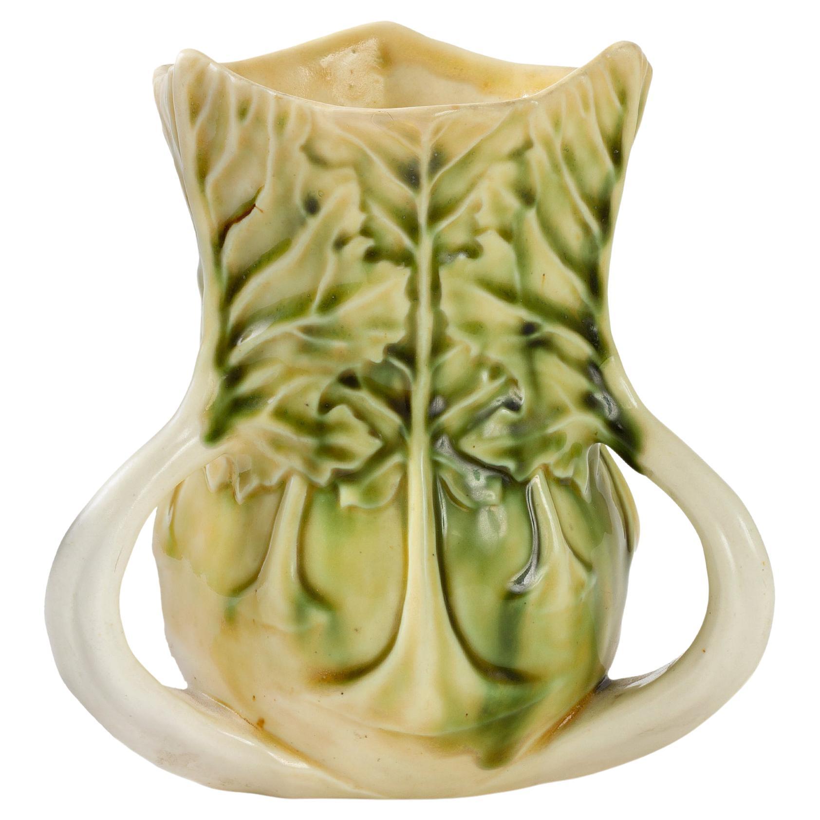 Louis Comfort Tiffany "Cabbage Leaf" Vase For Sale