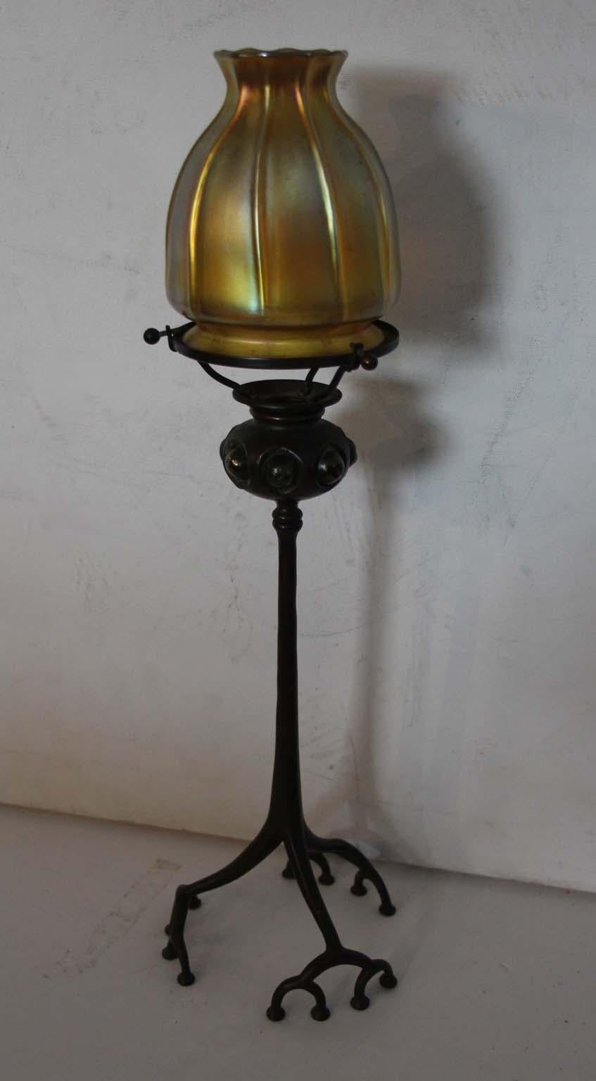 Louis Comfort Tiffany Candle Lamp 9