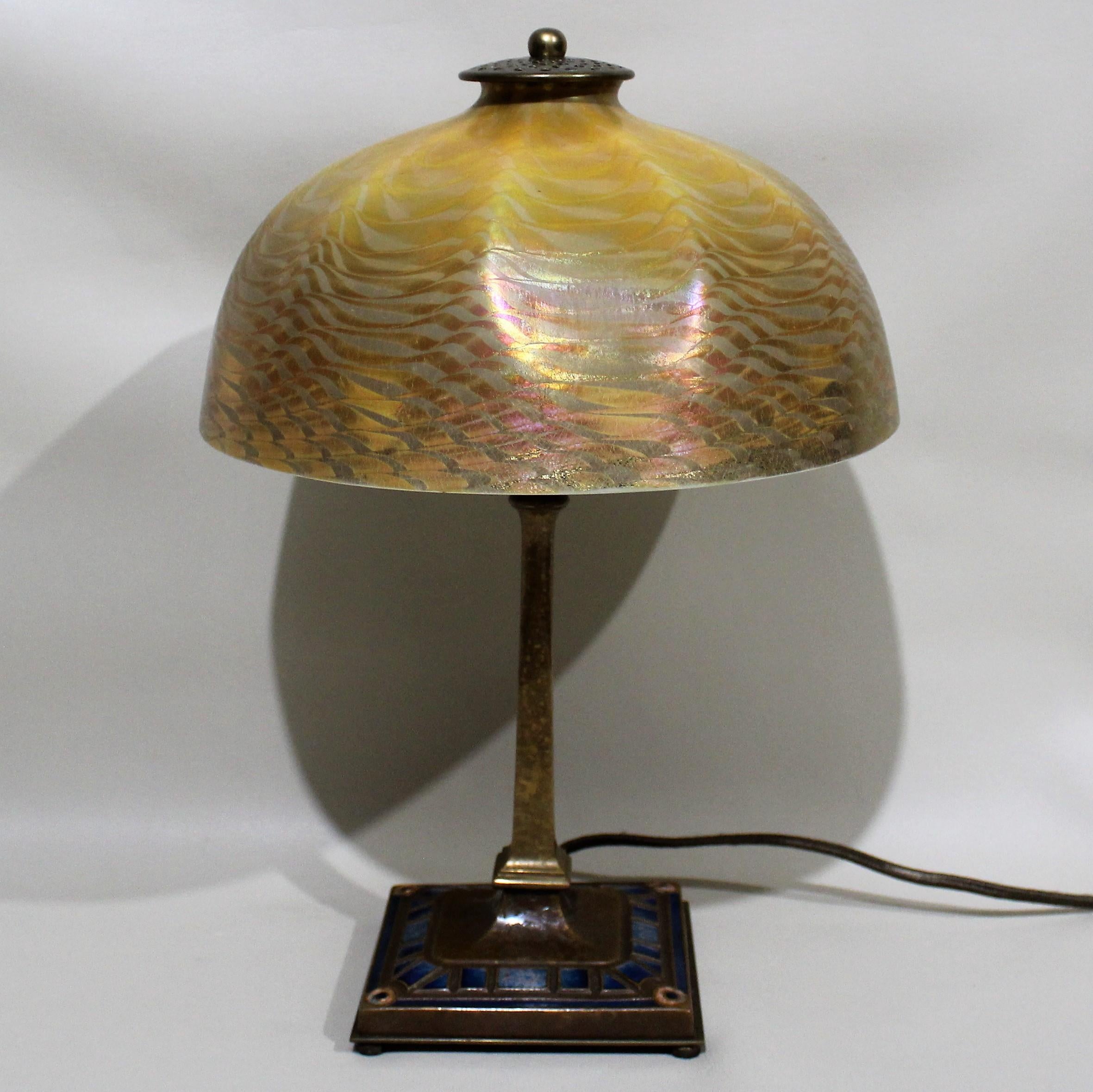 Art Deco Louis Comfort Tiffany Desk Lamp  
