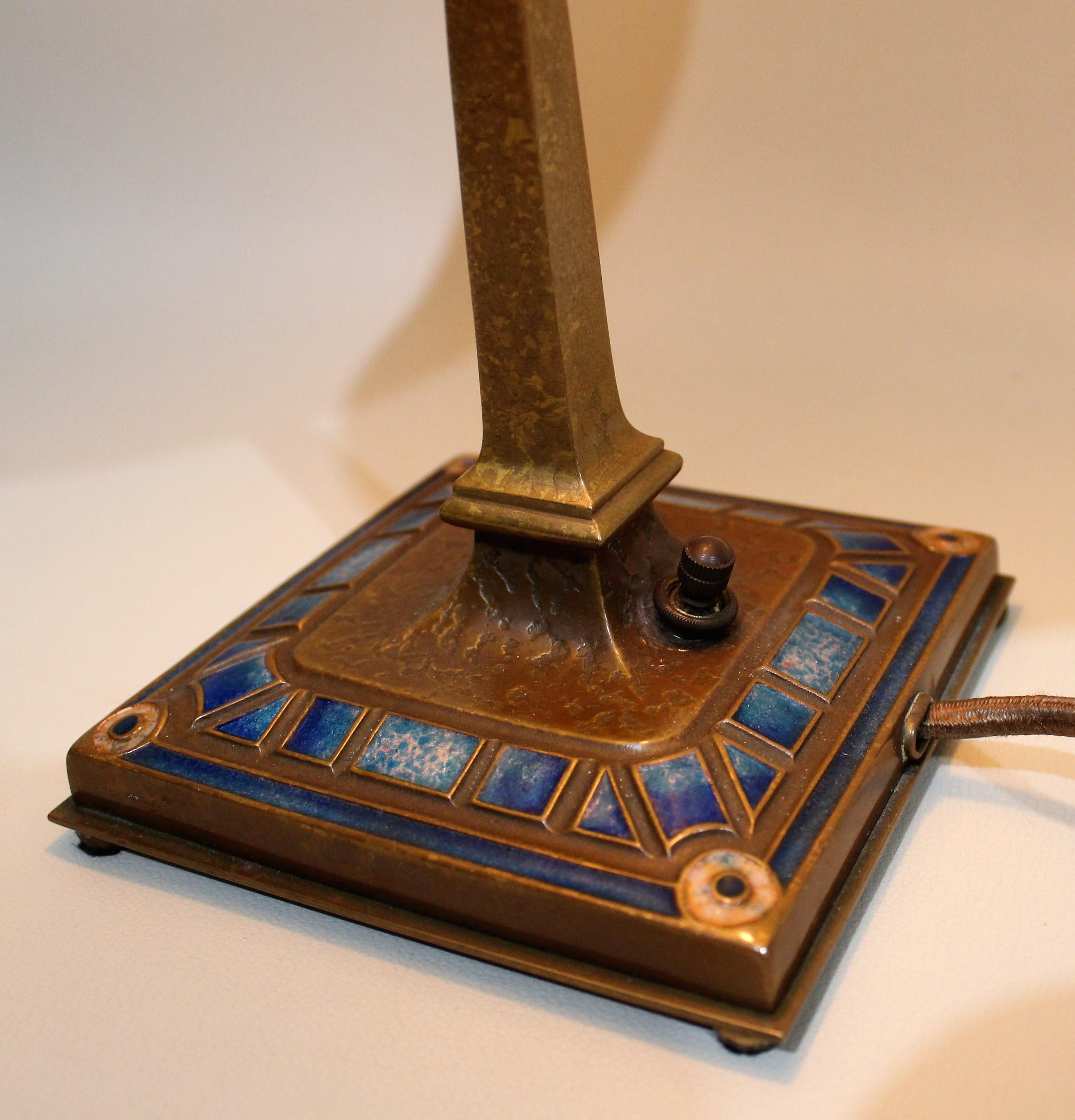 Bronze Louis Comfort Tiffany Desk Lamp