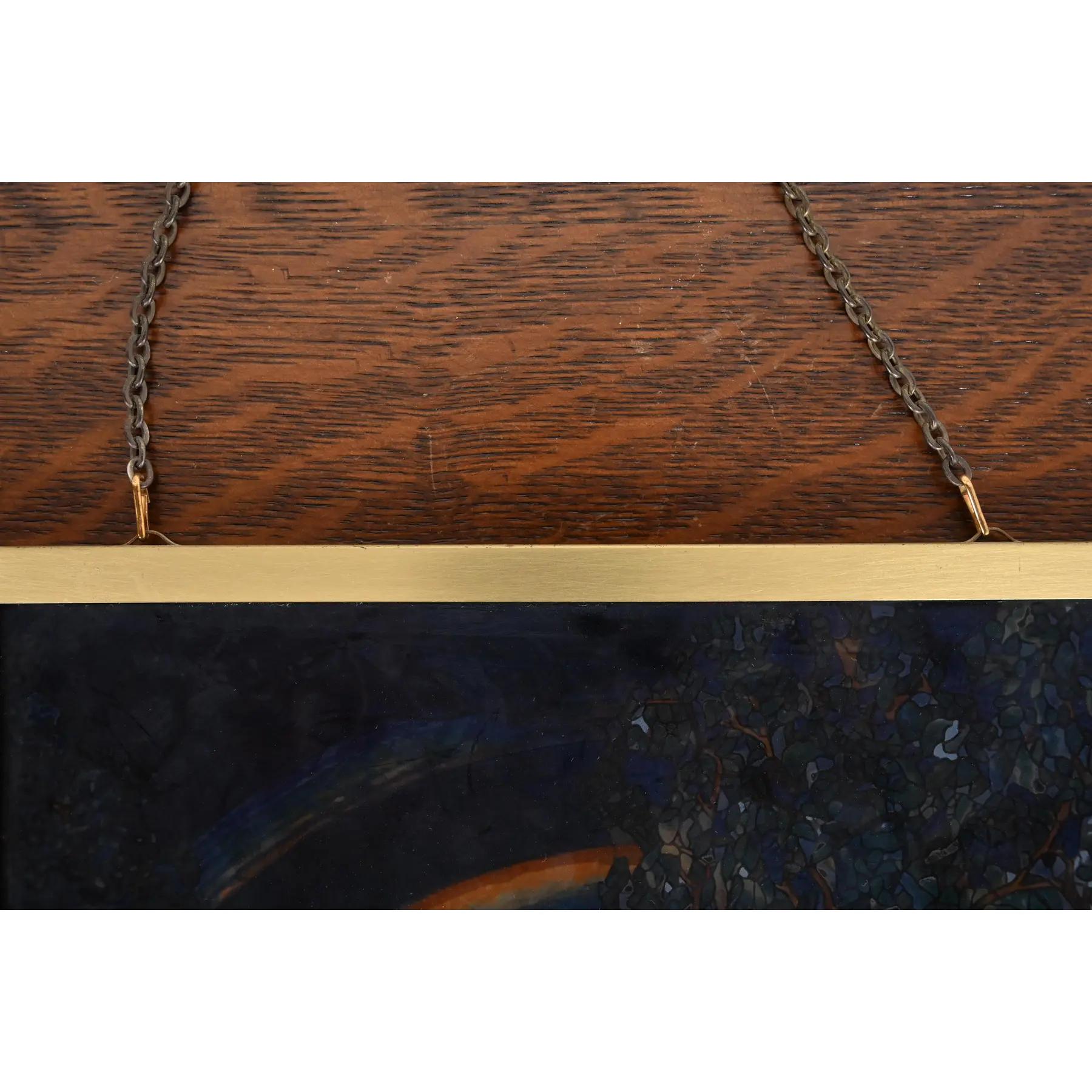Louis Comfort Tiffany Double Rainbow Stained Glass Suncatcher 1