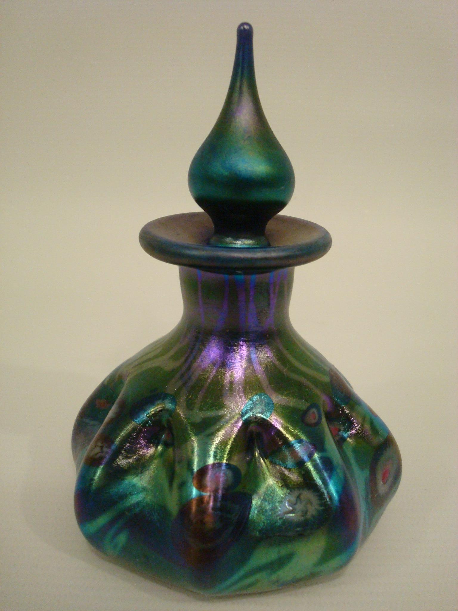 Art Glass Louis Comfort Tiffany, Favrile Glass Scent, Perfume Tiffany Studios, 1900s