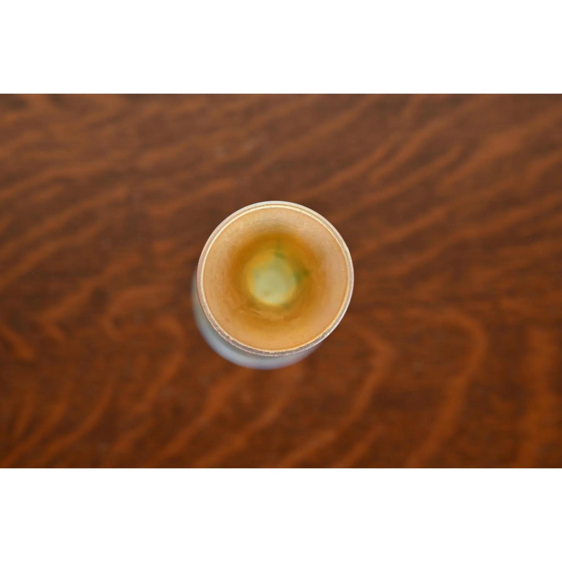 Louis Comfort Tiffany Favrile schillernde Kunstglas Knospe Vase (Frühes 20. Jahrhundert) im Angebot