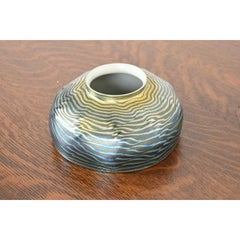 Louis Comfort Tiffany Favrile Iridescent Art Glass Damascene Lamp Shade