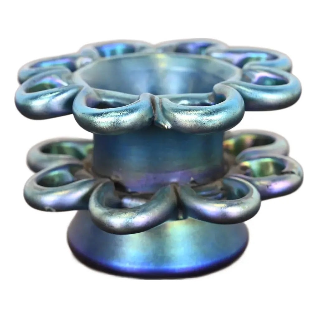 Louis Comfort Tiffany Favrile Iridescente in vetro artistico Rana Fiore