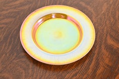 Schillernder Tiffany Favrile-Kunstglasteller von Louis Comfort