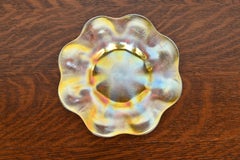 Louis Comfort Tiffany Favrile Iridescent Art Glass Plate