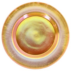 Louis Comfort Tiffany Favrile Iridescent Art Glass Plate