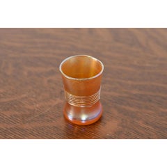 Louis Comfort Tiffany Favrile Iridescent Art Glass Toothpick Holder or Cordial