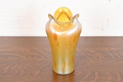 Louis Comfort Tiffany Favrile Iridescent Art Glass Vase
