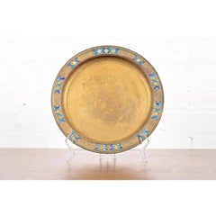 Louis Comfort Tiffany Furnaces Favrile Bronze Doré Charger Plate or Tray, 1920s