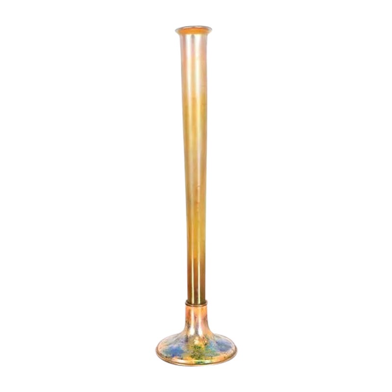 Piantana in bronzo doré smaltato di Louis Comfort Tiffany Furnaces, anni 
20 in vendita