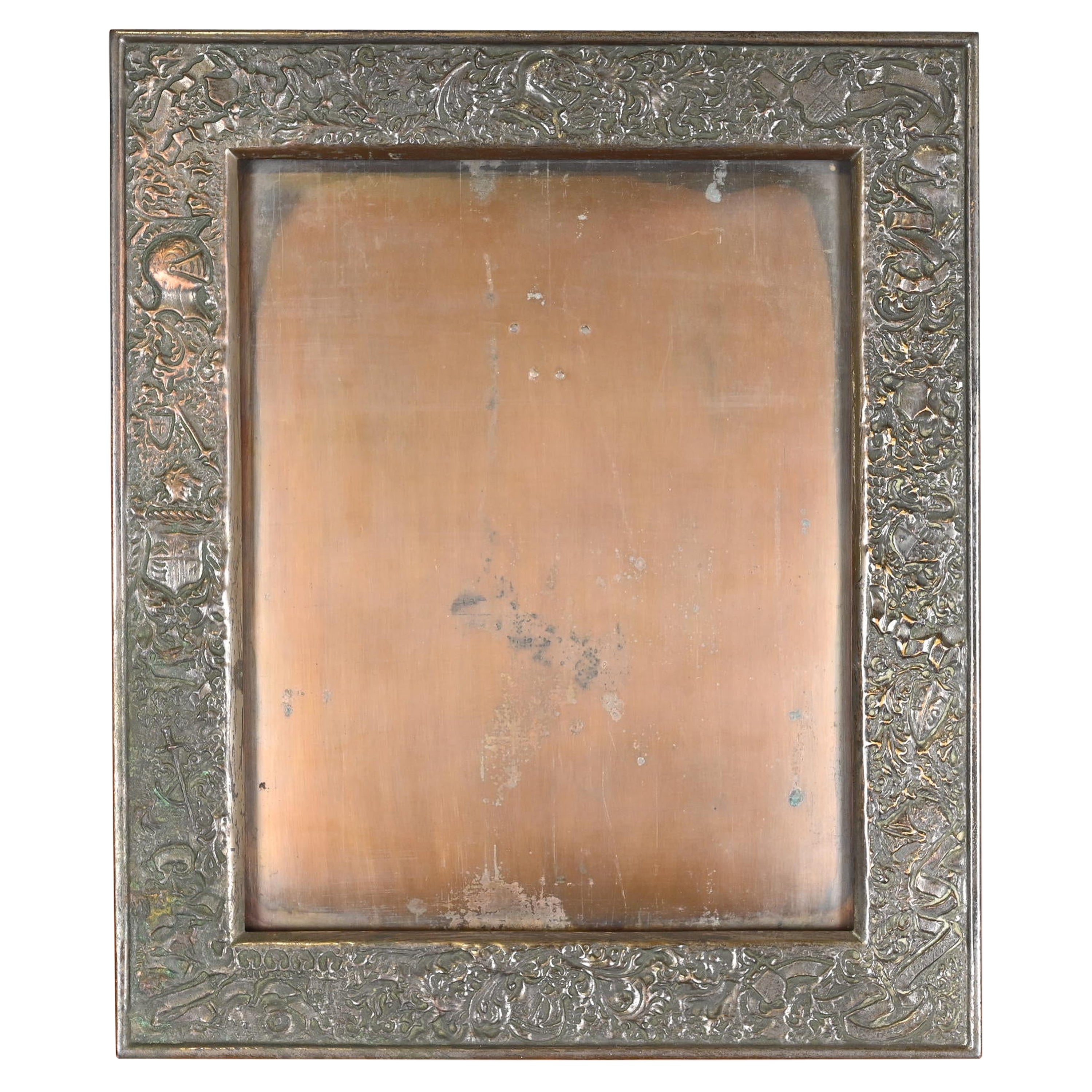 Louis Comfort Tiffany Furnaces Large Bronze Picture Frame, 1920s