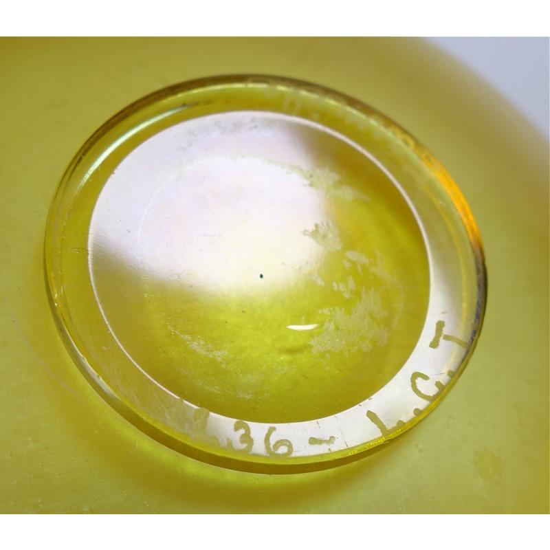 Louis Comfort Tiffany Gold Favrile Art Glass Etched 