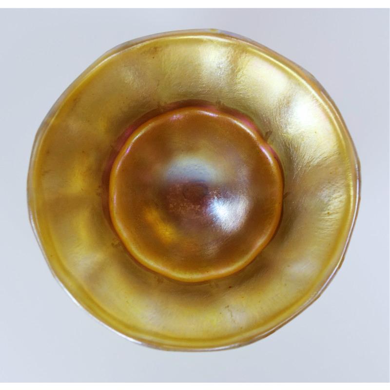 Art Nouveau Louis Comfort Tiffany Gold Favrile Art Glass 