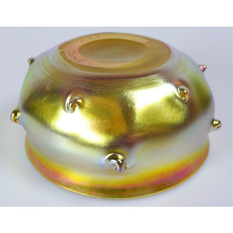American Louis Comfort Tiffany Gold Favrile Art Glass 