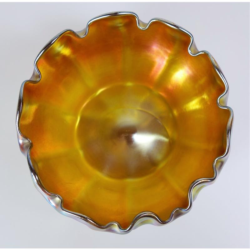vintage tiffany glass bowl