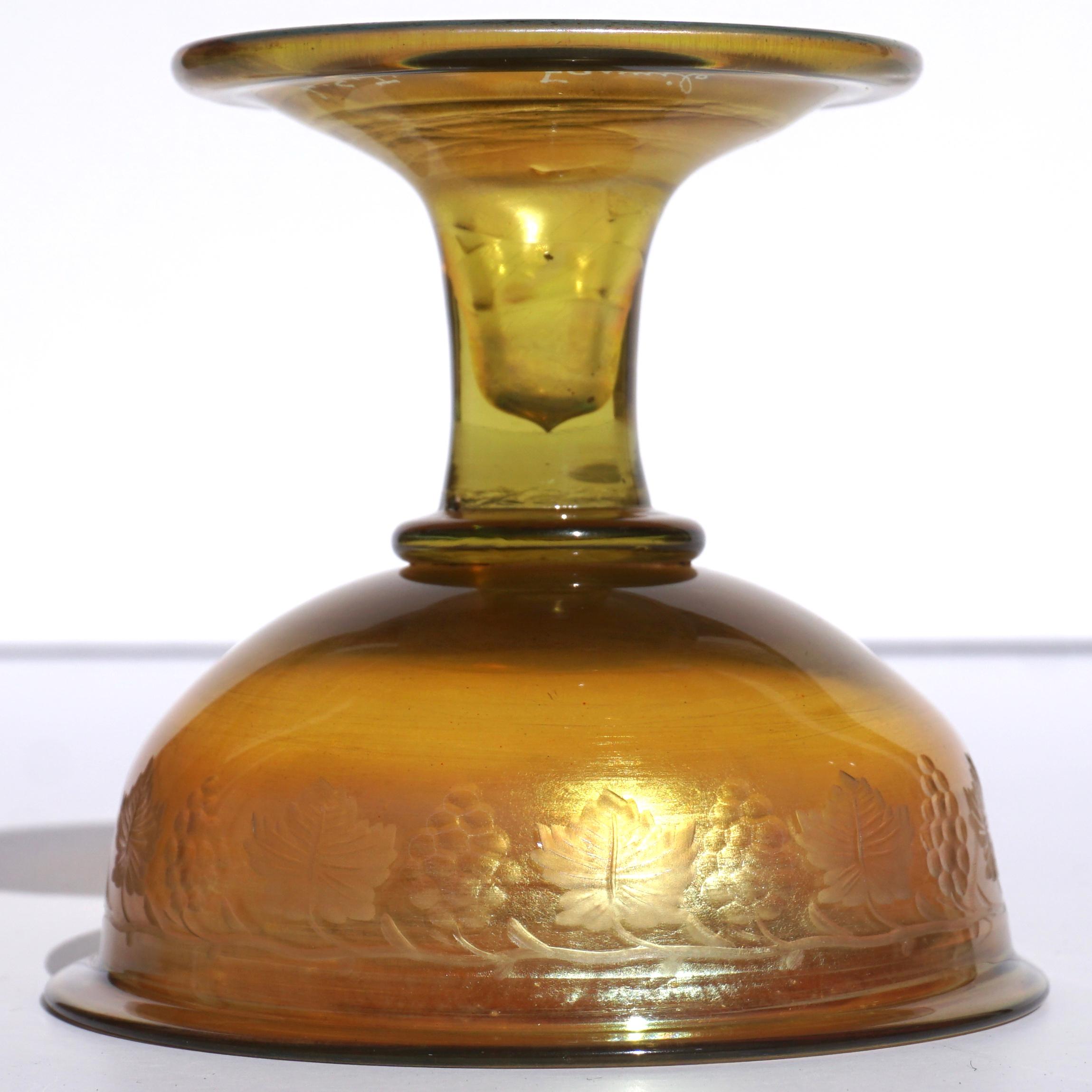 Art Nouveau Louis Comfort Tiffany L.C.T. Favrile Decorated Cup For Sale