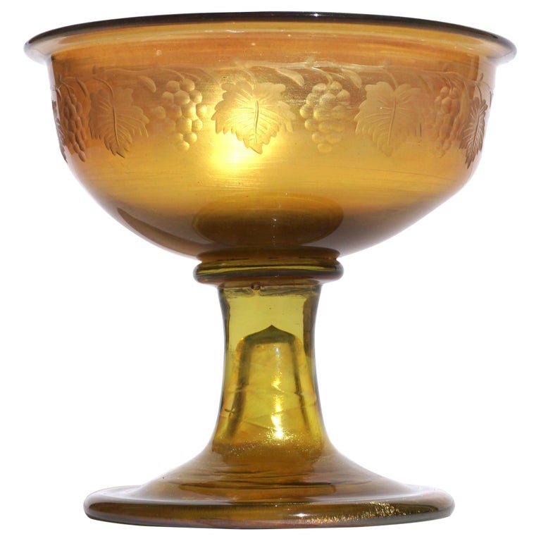Louis Comfort Tiffany L.C.T. Favrile Decorated Cup For Sale