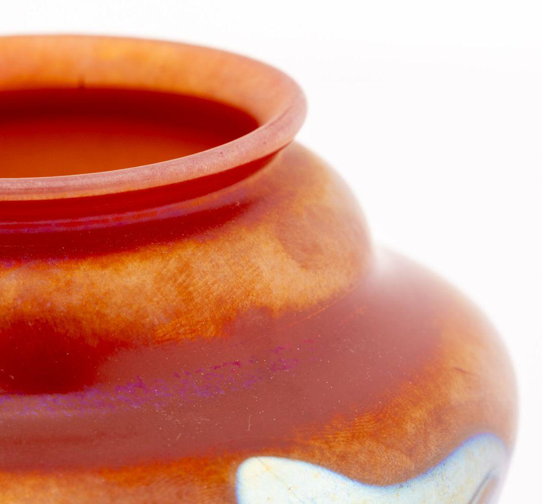 Louis Comfort Tiffany Red Favrile Glass Vase in vendita 1