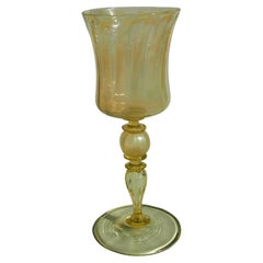 Louis Comfort Tiffany Straw Opal Art Nouveau Favrile Wine Glass