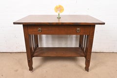 Louis Comfort Tiffany Style Jack in the Pulpit Flower Iridescent Art Glass Vase