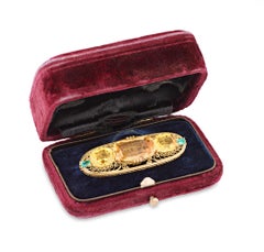 Louis Comfort Tiffany Topaz Brooch, 27 carats