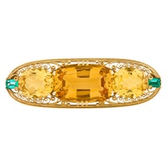 Spilla di topazio Louis Comfort Tiffany, 27 carati