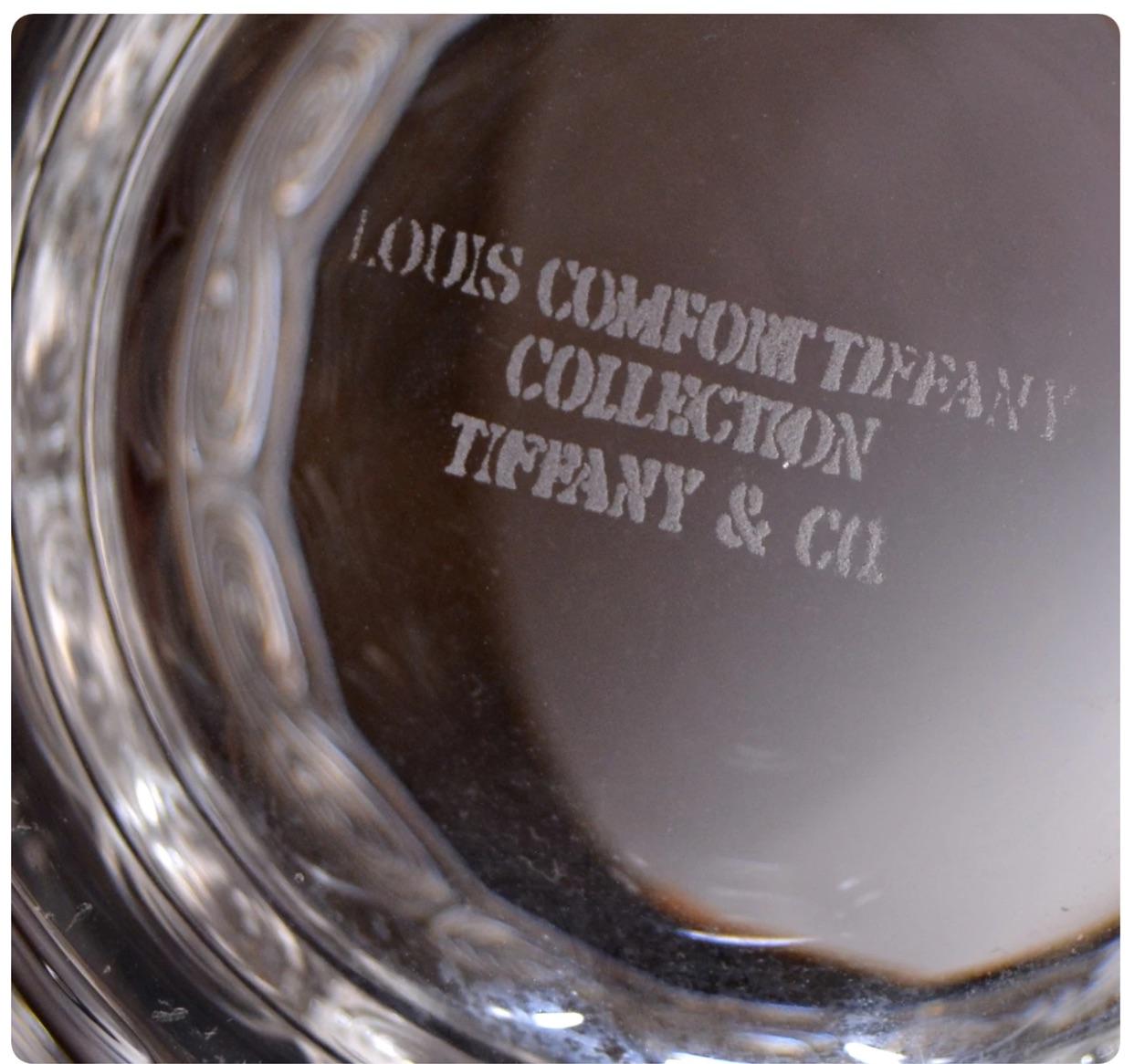 20th Century Louis Comfort Tiffany Wave Crystal Bowl  circa 1950 For Sale