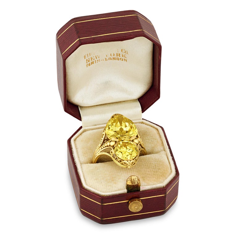 Louis Comfort Tiffany Yellow Diamond Ring 6.73 Carats