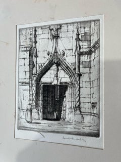 Louis Conrad Rosenberg Gravure Porte de La Chapelle 1926