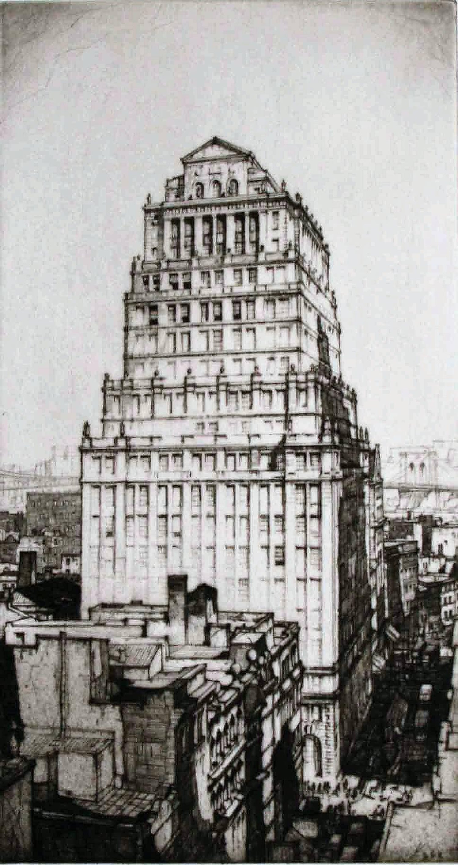 Louis Conrad Rosenberg - Royal Insurance Building of Canada. (Royal Globe  Insurance Company Building) For Sale at 1stDibs